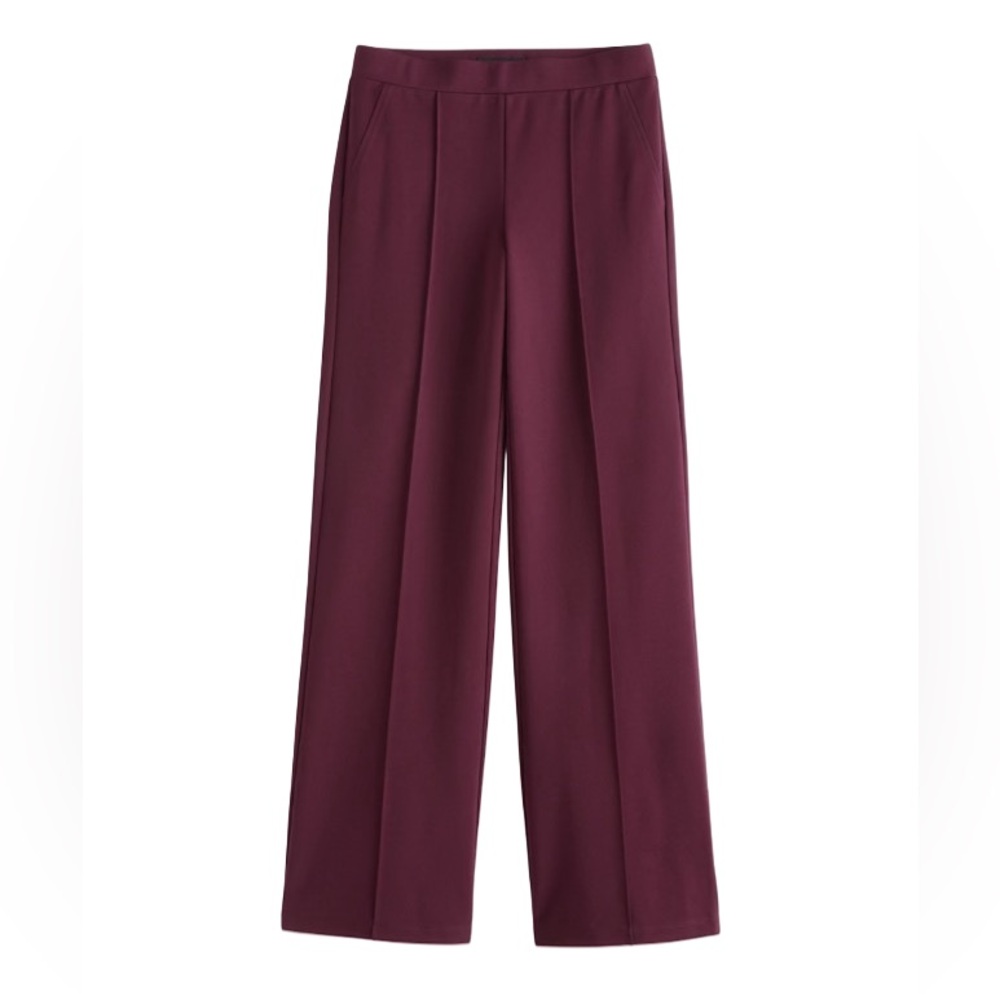 41 Hawthorn Deep Burgundy Bootcut Ponte Pants